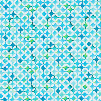 Summer Breeze 9SB-1 Teal Tiles from In the Beginning Fabrics