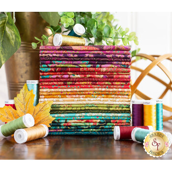Jeweled Leaves  27 FQ Bundle from Robert Kaufman Fabrics