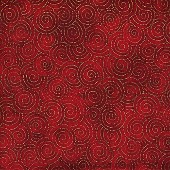 Jeweled Leaves 21613-91 Crimson from Robert Kaufman Fabrics