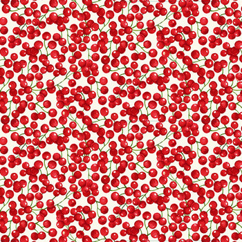Holly Berry Park 7267-33 Cream by Art Loft for Studio E Fabrics
