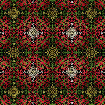 Holly Berry Park 7269-99 Black by Art Loft for Studio E Fabrics