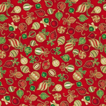 Holiday Charms 19948-3 Red from Robert Kaufman Fabrics