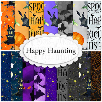 Happy Haunting  16 FQ Set by Hoffman Fabrics