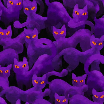 Happy Haunting U4982-474 Punch by Hoffman Fabrics