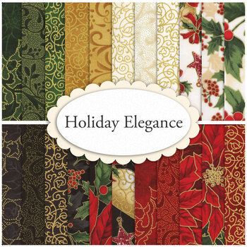 Holiday Elegance  22 FQ Set by Hoffman Fabrics