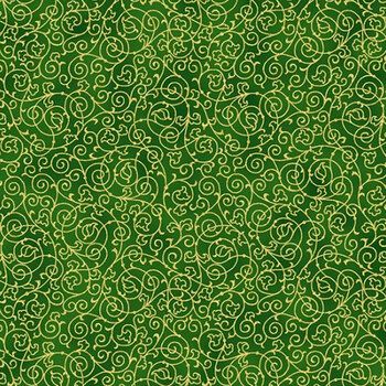 Holiday Elegance V7171-60G Hunter Gold by Hoffman Fabrics