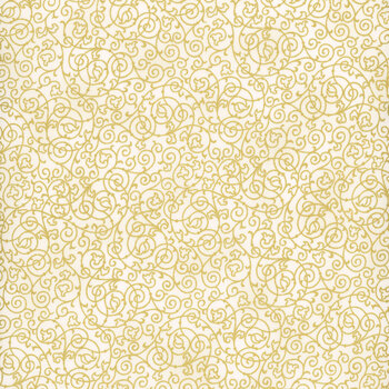Holiday Elegance V7171-20G Natural Gold by Hoffman Fabrics