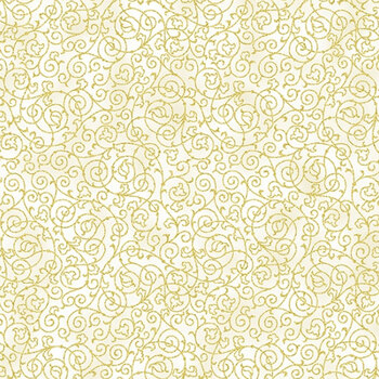 Holiday Elegance V7171-20G Natural Gold by Hoffman Fabrics