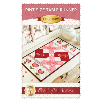 Pint Size Table Runner Series - February Pattern - PDF Download