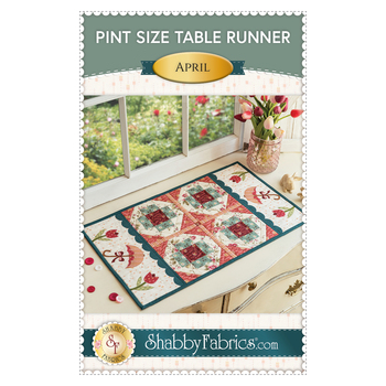 Pint Size Table Runner Series - April Pattern - PDF Download