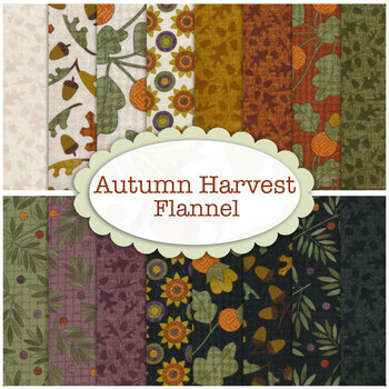 Autumn Harvest Flannel  Yardage by Bonnie Sullivan for Maywood Studio