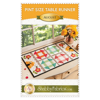 Pint Size Table Runner Series - August Pattern - PDF Download