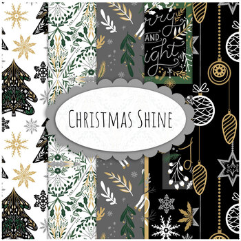 Christmas Shine  5 FQ Set by 3 Wishes Fabrics