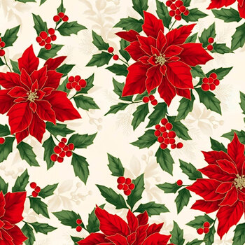 Holiday Elegance V7166-20G Natural Gold by Hoffman Fabrics