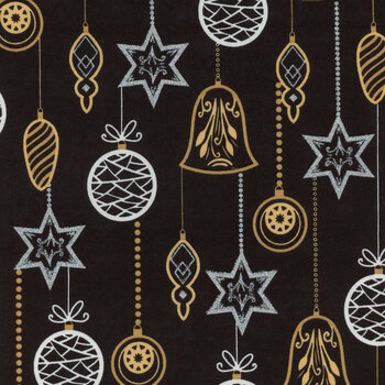 Christmas Shine 20716-BLK by 3 Wishes Fabrics REM