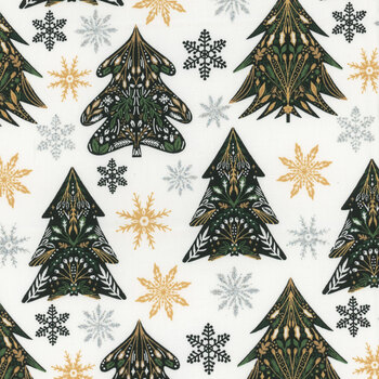 Christmas Shine 20717-WHT by 3 Wishes Fabrics
