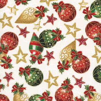 Holiday Elegance V7171-4G Black Gold by Hoffman Fabrics | Shabby Fabrics