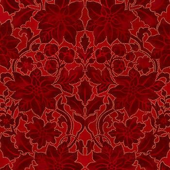 Holiday Elegance V7169-78G Scarlet Gold by Hoffman Fabrics