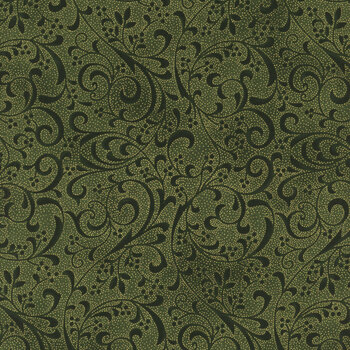 Holiday Elegance V7169-4G Black Gold by Hoffman Fabrics | Shabby Fabrics