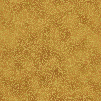 Holiday Elegance V7171-47G Gold Gold by Hoffman Fabrics