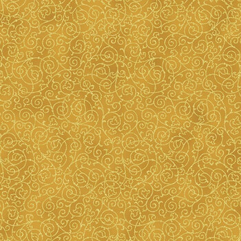 Holiday Elegance V7171-47G Gold Gold by Hoffman Fabrics