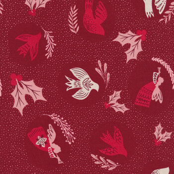 Good News Great Joy 45560-14 Cranberry by Moda Fabrics