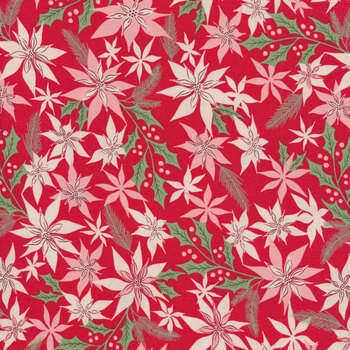 Good News Great Joy 45561-13 Holly Red by Moda Fabrics