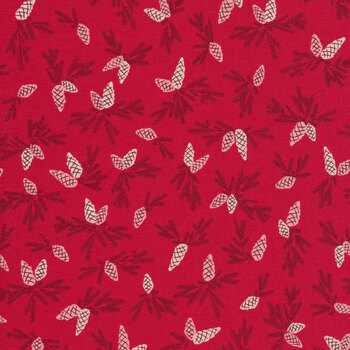 Good News Great Joy 45563-13 Holly Red by Moda Fabrics