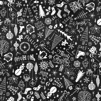 Gnome for the Holiday 2023 GAIL-CD2038 Black by Timeless Treasures