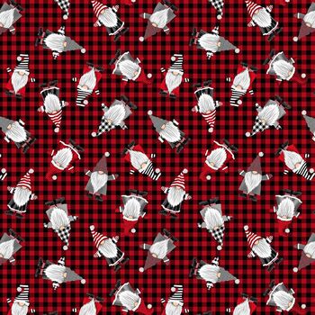 Gnome for the Holiday 2023 GAIL-CD2116 Red by Timeless Treasures