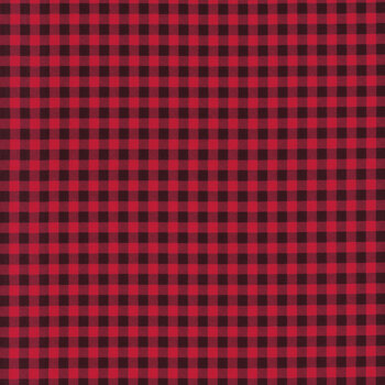 Gnome for the Holiday 2023 PLAID-CD 5576 Red by Timeless Treasures