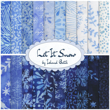 Let It Snow  Yardage from Island Batik