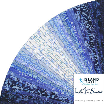Blue batik fabric by the yard from Java Batiks by Island Batiks, dark blue  and off white batik, #21324
