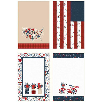 Red, White and True P13192 Panel by Dani Mogstad for Riley Blake Designs
