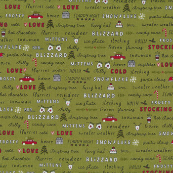 Blizzard 55620-13 Pine by Sweetwater for Moda Fabrics