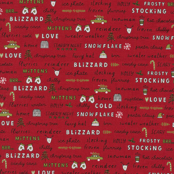 Blizzard 55620-14 Red by Sweetwater for Moda Fabrics