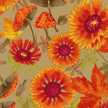 Forest Frolic 48740-14 Caramel by Robin Pickens for Moda Fabrics