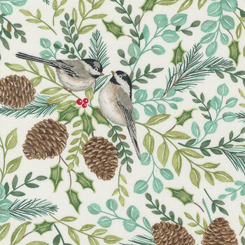 Holidays at Home 56070-11 Snowy White by Deb Strain for Moda Fabrics