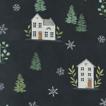 Holidays at Home 56071-13 Charcoal Black by Deb Strain for Moda Fabrics