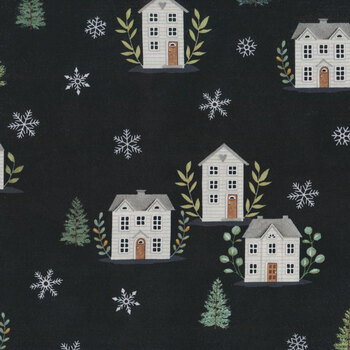 Holidays at Home 56071-13 Charcoal Black by Deb Strain for Moda Fabrics