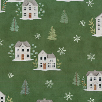 Holidays at Home 56071-19 Eucalyptus by Deb Strain for Moda Fabrics