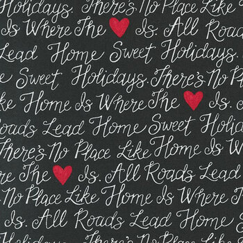 Holidays at Home 56072-23 Charcoal Black by Deb Strain for Moda Fabrics