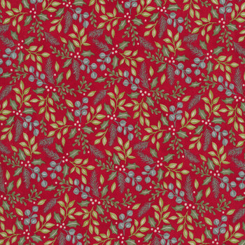 Holidays at Home 56074-15 Berry Red by Deb Strain for Moda Fabrics