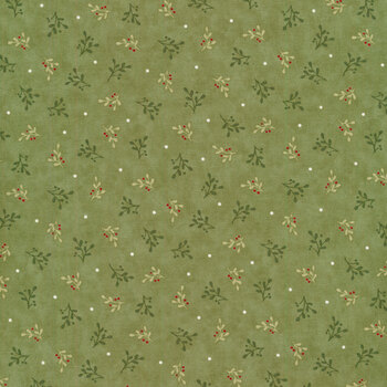 Holidays at Home 56075-19 Eucalyptus by Deb Strain for Moda Fabrics