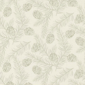 Holidays at Home 56076-11 White Grey by Deb Strain for Moda Fabrics