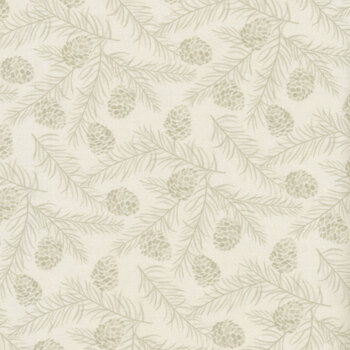 Holidays at Home 56076-11 White Grey by Deb Strain for Moda Fabrics