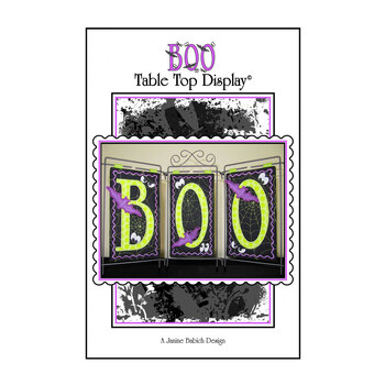 BOO Table Top Display - Machine Embroidery Pattern
