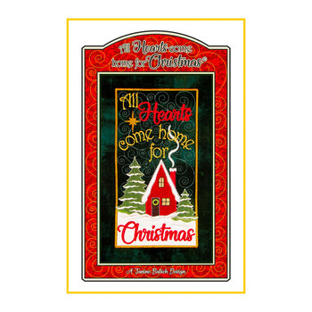 All Hearts Come Home for Christmas Table Top Display - Machine Embroidery Pattern