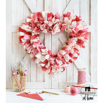 Valentine's Day - Pink Coffee Filter Heart Wreath - Family and the Lake  House