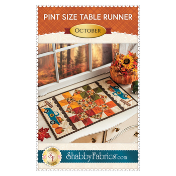 Pint Size Table Runner Series - October Pattern - PDF Download